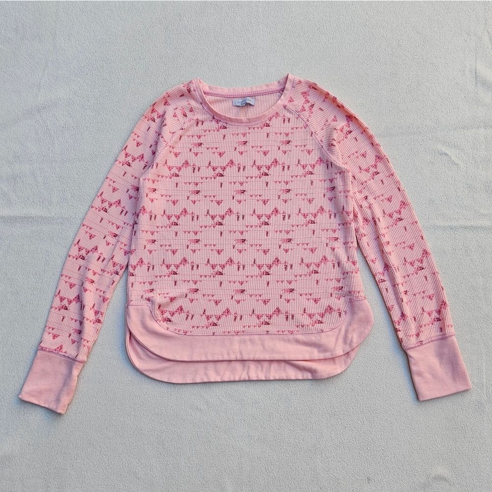 Ocean + Coast Pink Long Sleeve Top With Thumbholes